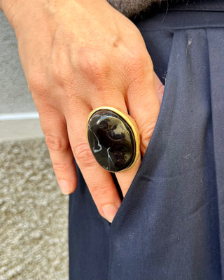 Anello maxi cabochon