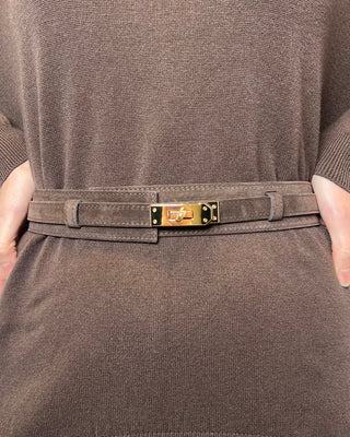 Cintura in pelle doppia