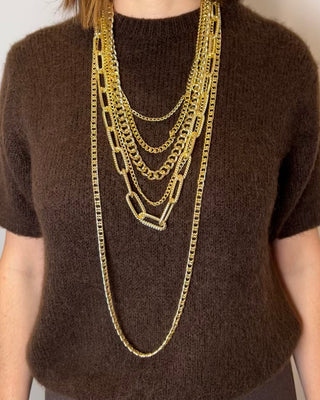 Collana multifilo oro