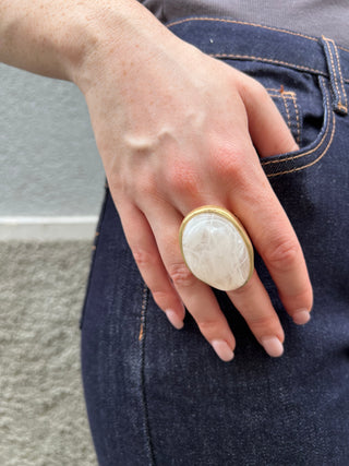 Anello maxi cabochon